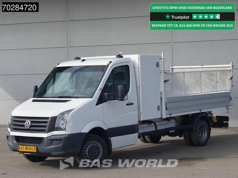Volkswagen Crafter 136pk Open Laadbak met Kist Dubbellucht 3,5t Trekhaak Airco Euro6 Tipper Benne Kieper Airco Trekhaak - Бордови бус: снимка 1 Volkswagen Crafter 136pk Open Laadbak met Kist Dubbellucht 3,5t Trekhaak Airco Euro6 Tipper Benne Kieper Airco Trekhaak - Бордови бус: снимка 1