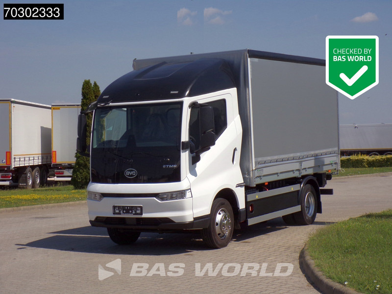 BYD ETM6 SWB ETM6 SWB 4X2 NEW! 100% Electric 750kg Ladebordwand - Камион с брезент: снимка 1 BYD ETM6 SWB ETM6 SWB 4X2 NEW! 100% Electric 750kg Ladebordwand - Камион с брезент: снимка 1