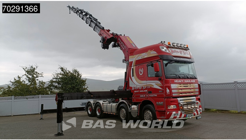DAF XF105.510 XF 8X4 Palfinger PK150.002 9x Extensions Winch Big-Axle Euro 5 Kran Crane - Бордови камион, Камион с кран: снимка 2 DAF XF105.510 XF 8X4 Palfinger PK150.002 9x Extensions Winch Big-Axle Euro 5 Kran Crane - Бордови камион, Камион с кран: снимка 2