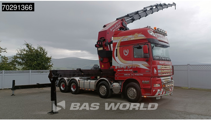 DAF XF105.510 XF 8X4 Palfinger PK150.002 9x Extensions Winch Big-Axle Euro 5 Kran Crane - Бордови камион, Камион с кран: снимка 5 DAF XF105.510 XF 8X4 Palfinger PK150.002 9x Extensions Winch Big-Axle Euro 5 Kran Crane - Бордови камион, Камион с кран: снимка 5