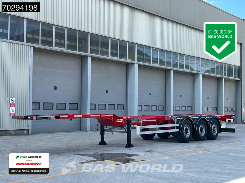 Kässbohrer 3 axles 40 ft 45 ft - Контейнеровоз/ Сменна каросерия полуремарке: снимка 1 Kässbohrer 3 axles 40 ft 45 ft - Контейнеровоз/ Сменна каросерия полуремарке: снимка 1