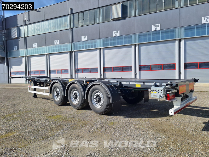 Kässbohrer K.SHG S / 40 - 12 / 27 EU 3 axles NEW! Front – Middle – Rear Extendable Container Chassis - Брезентово полуремарке: снимка 3 Kässbohrer K.SHG S / 40 - 12 / 27 EU 3 axles NEW! Front – Middle – Rear Extendable Container Chassis - Брезентово полуремарке: снимка 3