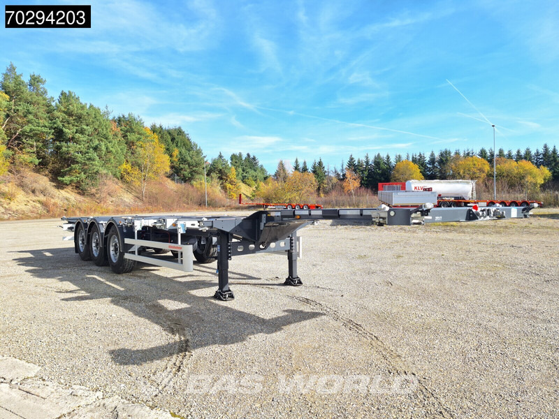 Kässbohrer K.SHG S / 40 - 12 / 27 EU 3 axles NEW! Front – Middle – Rear Extendable Container Chassis - Брезентово полуремарке: снимка 5 Kässbohrer K.SHG S / 40 - 12 / 27 EU 3 axles NEW! Front – Middle – Rear Extendable Container Chassis - Брезентово полуремарке: снимка 5