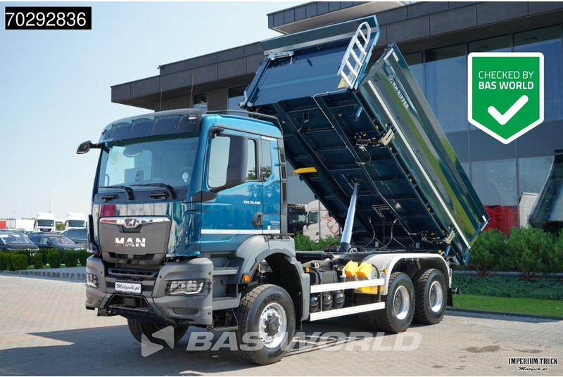 MAN TGS 33.480 TGS 6X6 11m3 KH-3-Way Kipper 6x6 Steel Suspension Automatic Big-Axle Euro 6 - Самосвал камион: снимка 1 MAN TGS 33.480 TGS 6X6 11m3 KH-3-Way Kipper 6x6 Steel Suspension Automatic Big-Axle Euro 6 - Самосвал камион: снимка 1