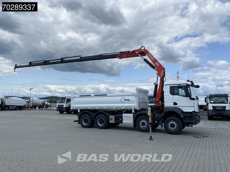 MAN TGS 35.440 8X4 NEW! Fassi F275.026 Kran Crane 13m3 3-Sided Tipper Big-Axle Euro 6 - Самосвал камион, Камион с кран: снимка 3 MAN TGS 35.440 8X4 NEW! Fassi F275.026 Kran Crane 13m3 3-Sided Tipper Big-Axle Euro 6 - Самосвал камион, Камион с кран: снимка 3
