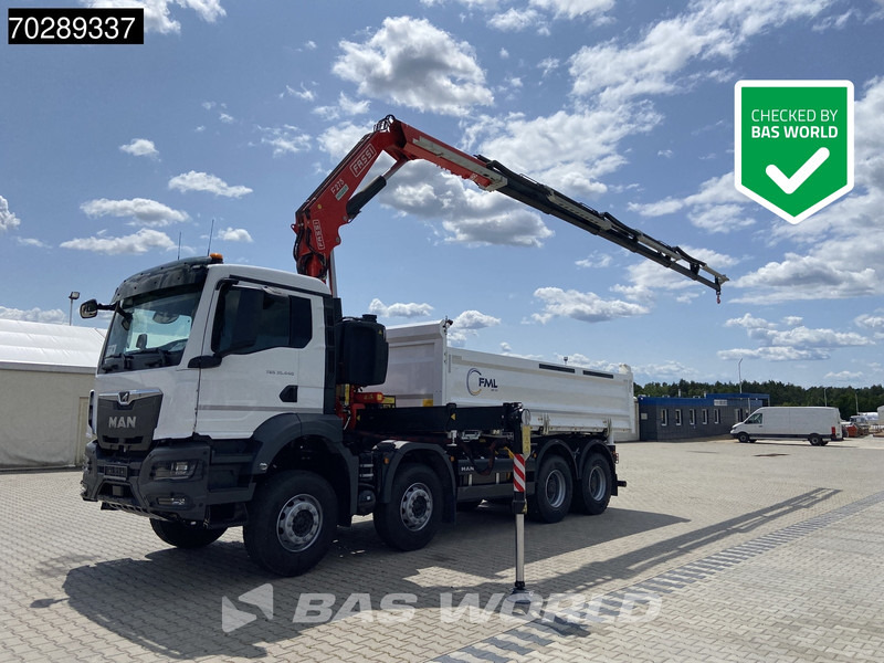 MAN TGS 35.440 8X4 NEW! Fassi F275.026 Kran Crane 13m3 3-Sided Tipper Big-Axle Euro 6 - Самосвал камион, Камион с кран: снимка 1 MAN TGS 35.440 8X4 NEW! Fassi F275.026 Kran Crane 13m3 3-Sided Tipper Big-Axle Euro 6 - Самосвал камион, Камион с кран: снимка 1