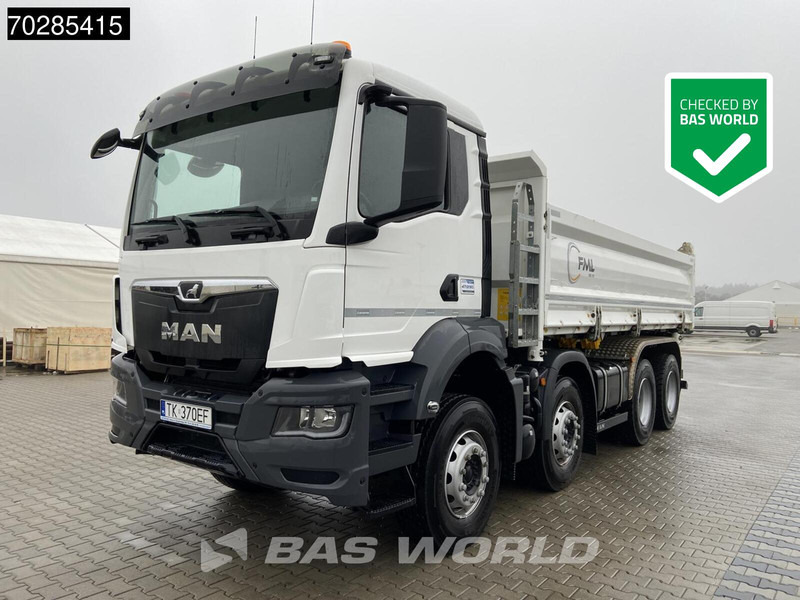 MAN TGS 35.440 TGS 8X4 14m2 3-Way kipper Hardox Big-Axle Steel-suspension Euro 6 - Самосвал камион: снимка 1 MAN TGS 35.440 TGS 8X4 14m2 3-Way kipper Hardox Big-Axle Steel-suspension Euro 6 - Самосвал камион: снимка 1