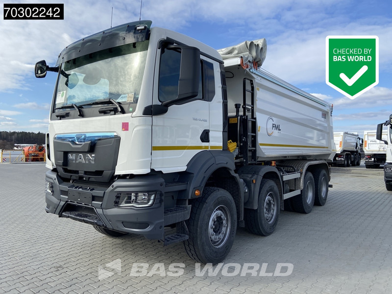 MAN TGS 41.400 8X4 20m3 KH Kipper Tarpaulin Automatic Big-Axle EURO 2 - Самосвал камион: снимка 1 MAN TGS 41.400 8X4 20m3 KH Kipper Tarpaulin Automatic Big-Axle EURO 2 - Самосвал камион: снимка 1