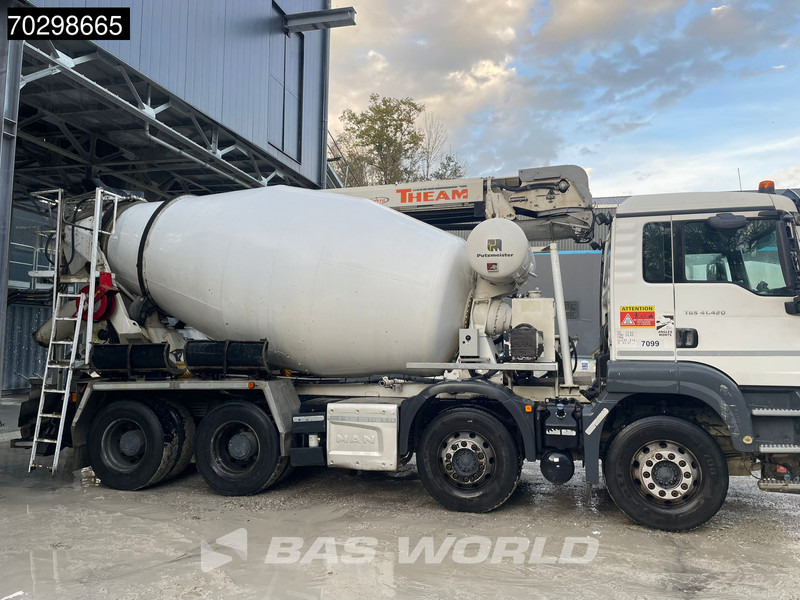 Бетоновоз MAN TGS TGS 8X4 8m3 Putzmeister Mixer Big-Axle Steelsuspension Euro 6: снимка 7