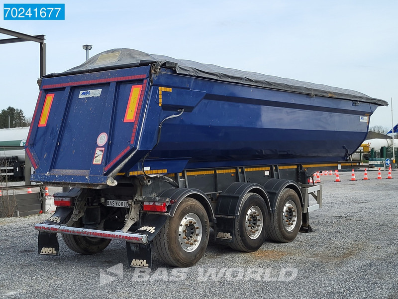 Самосвал полуремарке MOL MO4DAST3 3 axles 27m3 Liftachse Steel Tipper Hardox: снимка 5