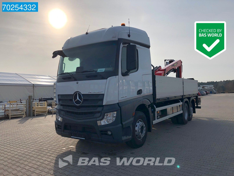 Mercedes-Benz Actros 2646 6X2 Palfinger PK 20.501 L Kran Crane Automatic Euro 6 - Бордови камион, Камион с кран: снимка 1 Mercedes-Benz Actros 2646 6X2 Palfinger PK 20.501 L Kran Crane Automatic Euro 6 - Бордови камион, Камион с кран: снимка 1