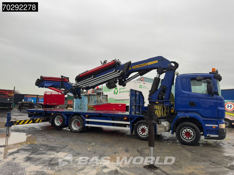 Scania R420 8X2 Palfinger PK100002 Crane Kran + PJ170 JIB Lift Axle Euro 4 - Бордови камион, Камион с кран: снимка 3 Scania R420 8X2 Palfinger PK100002 Crane Kran + PJ170 JIB Lift Axle Euro 4 - Бордови камион, Камион с кран: снимка 3
