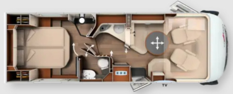 Carthago Chic E-Line I 51 QB - Интегриран кемпер: снимка 1 Carthago Chic E-Line I 51 QB - Интегриран кемпер: снимка 1