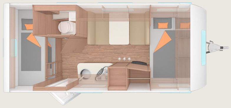 Weinsberg CaraOne 480 QDK - Каравана: снимка 2 Weinsberg CaraOne 480 QDK - Каравана: снимка 2