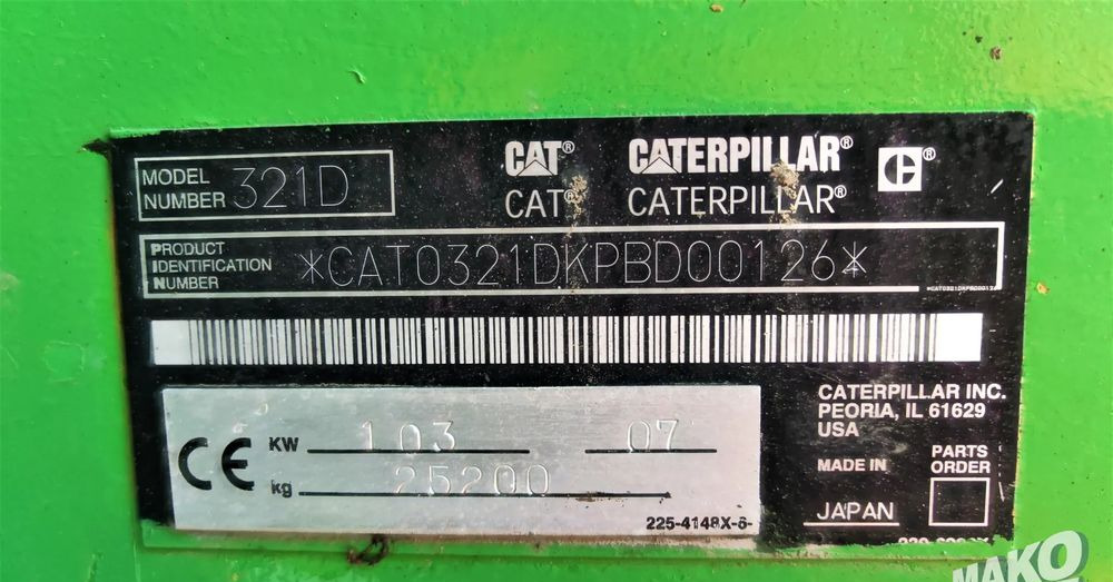 Caterpillar 321D - Верижен багер: снимка 4 Caterpillar 321D - Верижен багер: снимка 4
