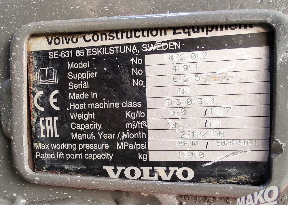 NOWE Szybkozłącze hydrauliczne Volvo Miller fi 110 100 - Прикачен инвентар за Строителна техника: снимка 5 NOWE Szybkozłącze hydrauliczne Volvo Miller fi 110 100 - Прикачен инвентар за Строителна техника: снимка 5