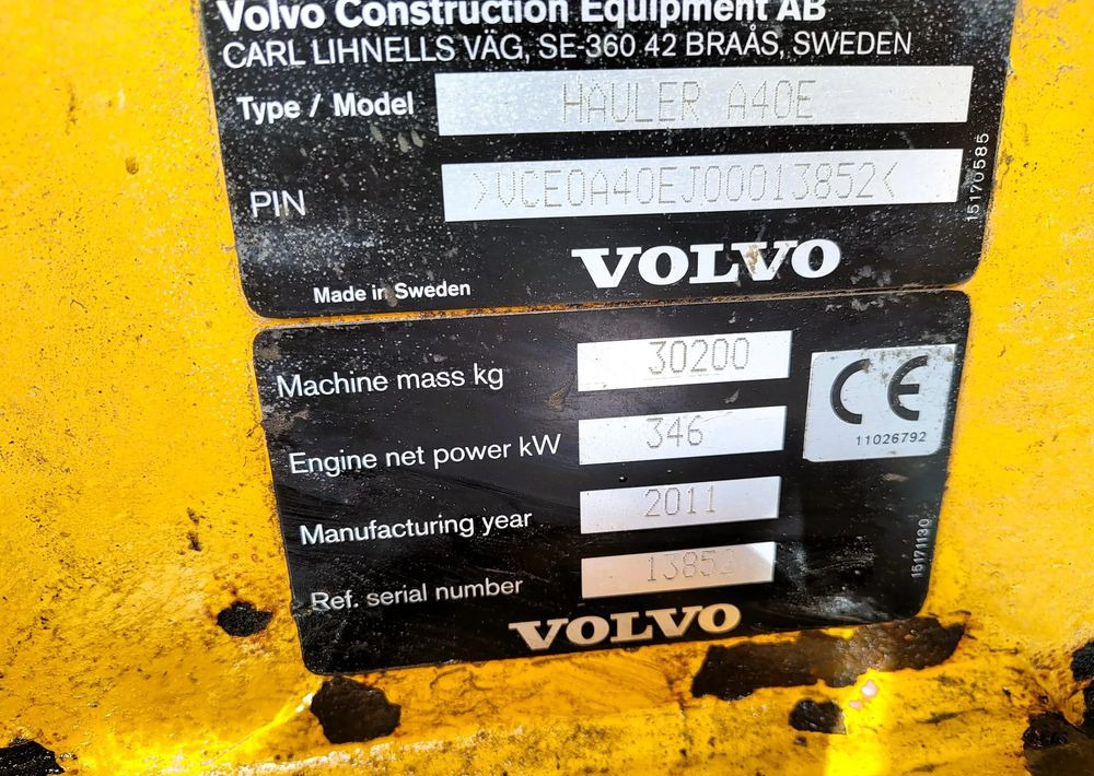 Volvo A40E - Самосвал: снимка 5 Volvo A40E - Самосвал: снимка 5