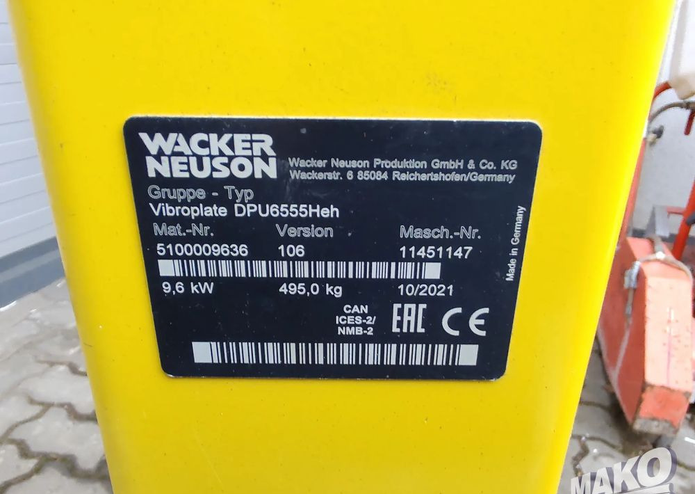 Wacker Neuson DPU6555Heh - Валяк: снимка 5 Wacker Neuson DPU6555Heh - Валяк: снимка 5