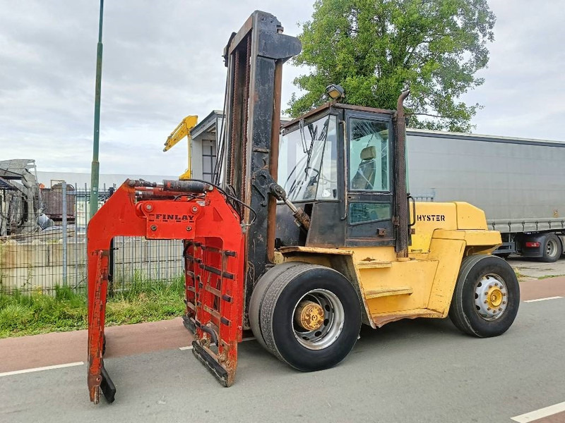 Hyster H 12.00 XL 12 ton heftruck met stenenklem forklift - Дизелов мотокар: снимка 1 Hyster H 12.00 XL 12 ton heftruck met stenenklem forklift - Дизелов мотокар: снимка 1