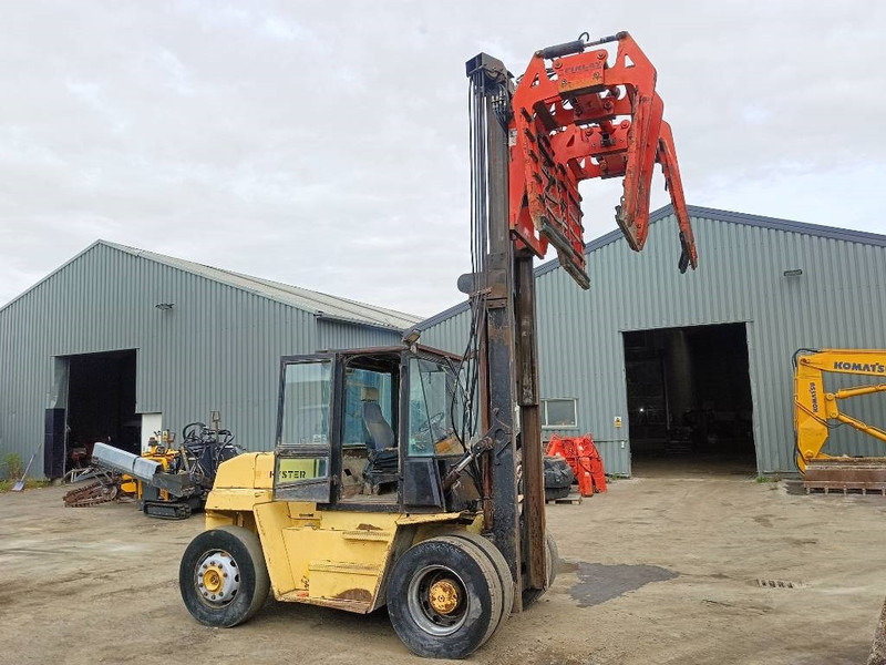 Hyster H 12.00 XL 12 ton heftruck met stenenklem forklift - Дизелов мотокар: снимка 2 Hyster H 12.00 XL 12 ton heftruck met stenenklem forklift - Дизелов мотокар: снимка 2