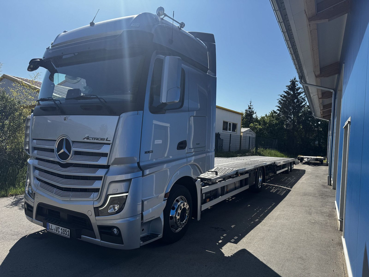 Mercedes-Benz Actros L 1851 FVG Autotransporter + Hänger - Автовоз камион: снимка 3 Mercedes-Benz Actros L 1851 FVG Autotransporter + Hänger - Автовоз камион: снимка 3