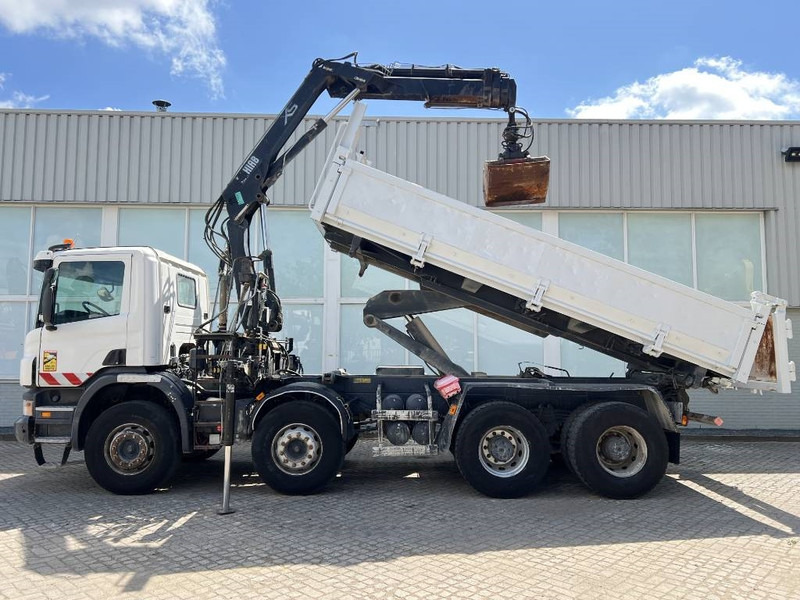 Scania P 400 8X4 KIPPER 2010 + HIAB Crane EURO 5 - Самосвал камион, Камион с кран: снимка 2 Scania P 400 8X4 KIPPER 2010 + HIAB Crane EURO 5 - Самосвал камион, Камион с кран: снимка 2