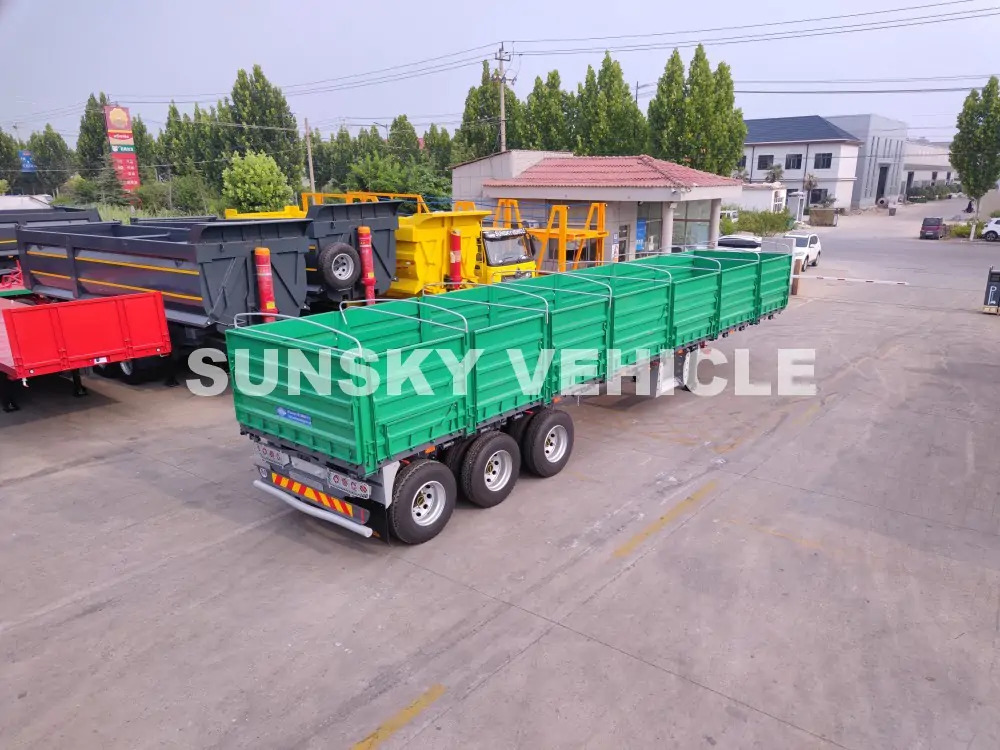 SUNSKY HENRED TYPRE DROPSIDE TRAILER - Бордово полуремарке/ Платформа: снимка 2 SUNSKY HENRED TYPRE DROPSIDE TRAILER - Бордово полуремарке/ Платформа: снимка 2