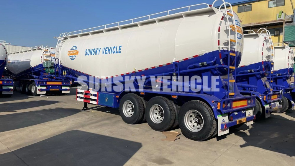 SUNSKY bulk cement trailer - Полуремарке цистерна: снимка 2 SUNSKY bulk cement trailer - Полуремарке цистерна: снимка 2