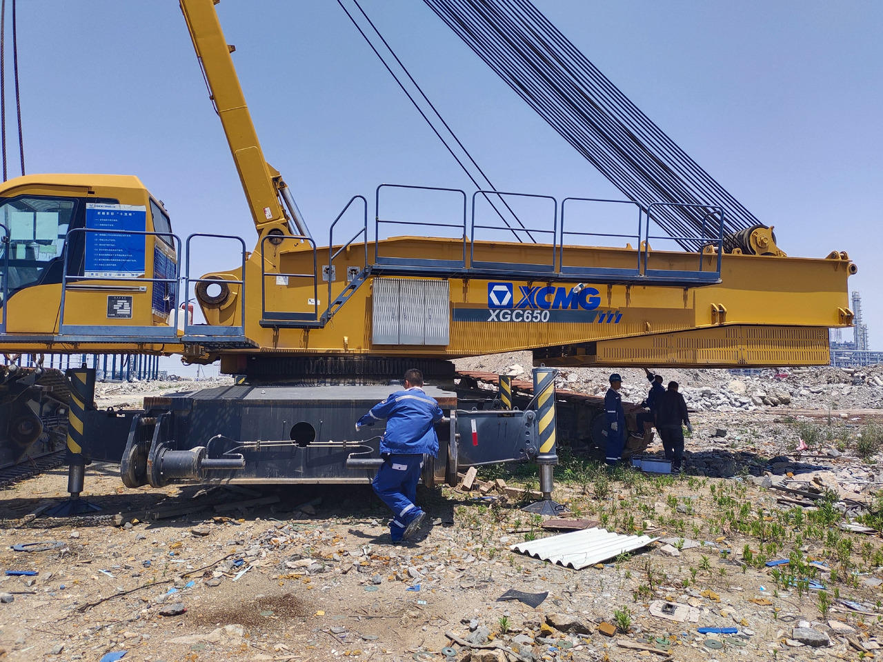XCMG Official Hydraulic Lifting Crawler Crane XGC650 650 Used Mobile Crane Price For Sale - Верижен кран: снимка 2 XCMG Official Hydraulic Lifting Crawler Crane XGC650 650 Used Mobile Crane Price For Sale - Верижен кран: снимка 2
