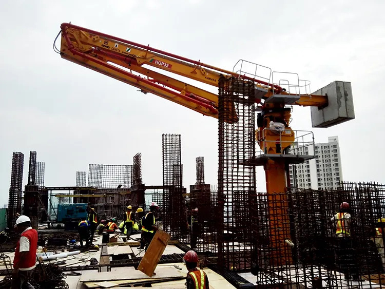 XCMG Schwing Concrete Distributor HGP32 High Efficiency 22kw 32m Hydraulic Spider Concrete Placing Boom Made in China - Стационарна бетон помпа: снимка 5 XCMG Schwing Concrete Distributor HGP32 High Efficiency 22kw 32m Hydraulic Spider Concrete Placing Boom Made in China - Стационарна бетон помпа: снимка 5