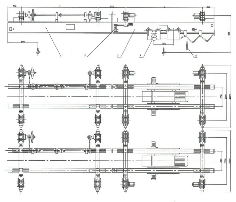 XCMG electric double-girder suspension rail-crossing crane - Портален кран: снимка 4 XCMG electric double-girder suspension rail-crossing crane - Портален кран: снимка 4
