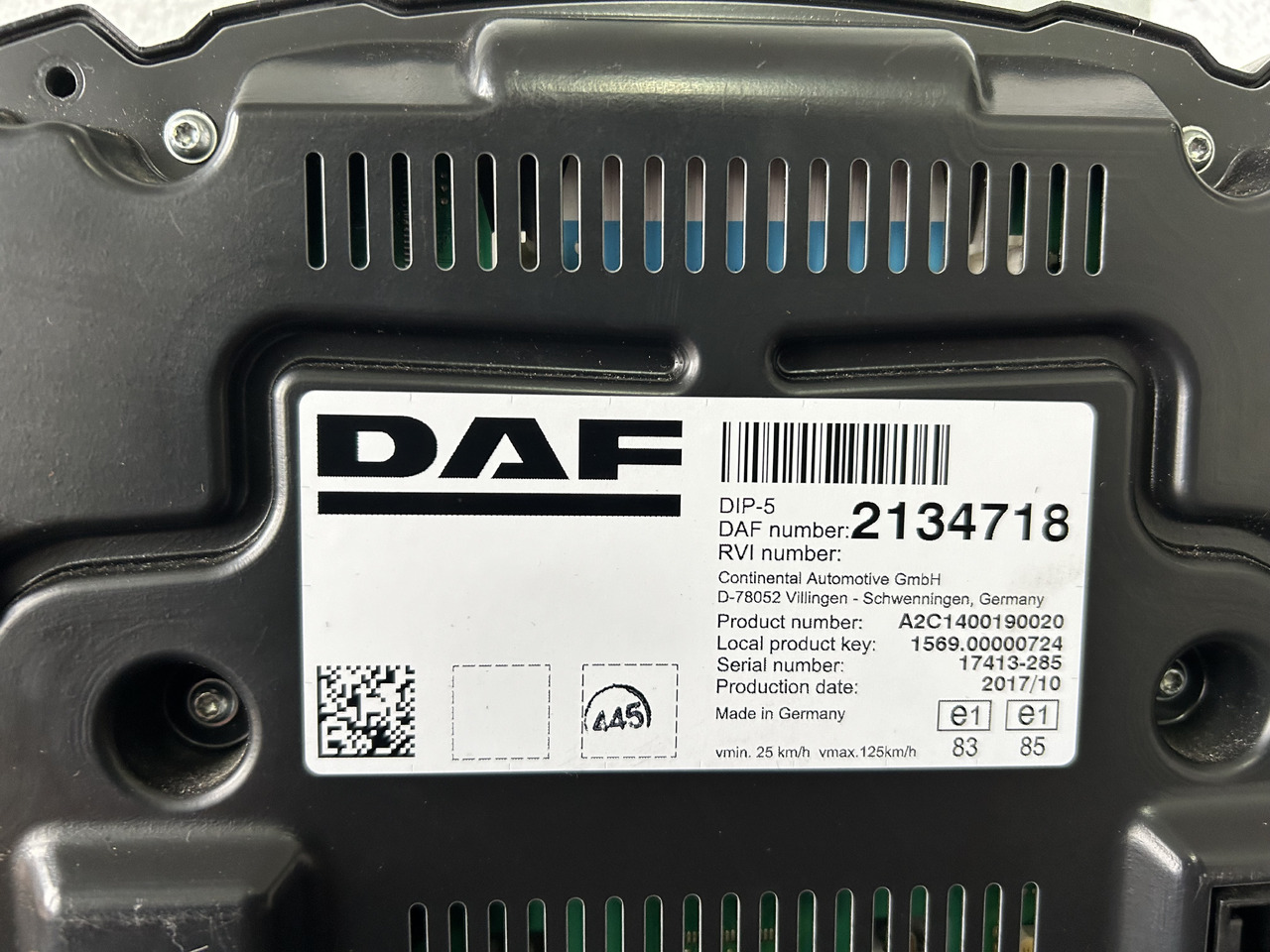 DAF DAF XF 106 CLOCK COUNTER 2134718 - Табло: снимка 3 DAF DAF XF 106 CLOCK COUNTER 2134718 - Табло: снимка 3