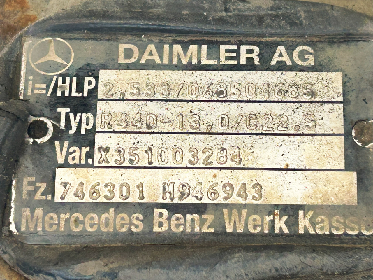 MERCEDES-BENZ DIFFERENTIAL WITH THROTTLE ACTROS MP4 R440-13 2,533 - Задна ос за Камион: снимка 5 MERCEDES-BENZ DIFFERENTIAL WITH THROTTLE ACTROS MP4 R440-13 2,533 - Задна ос за Камион: снимка 5