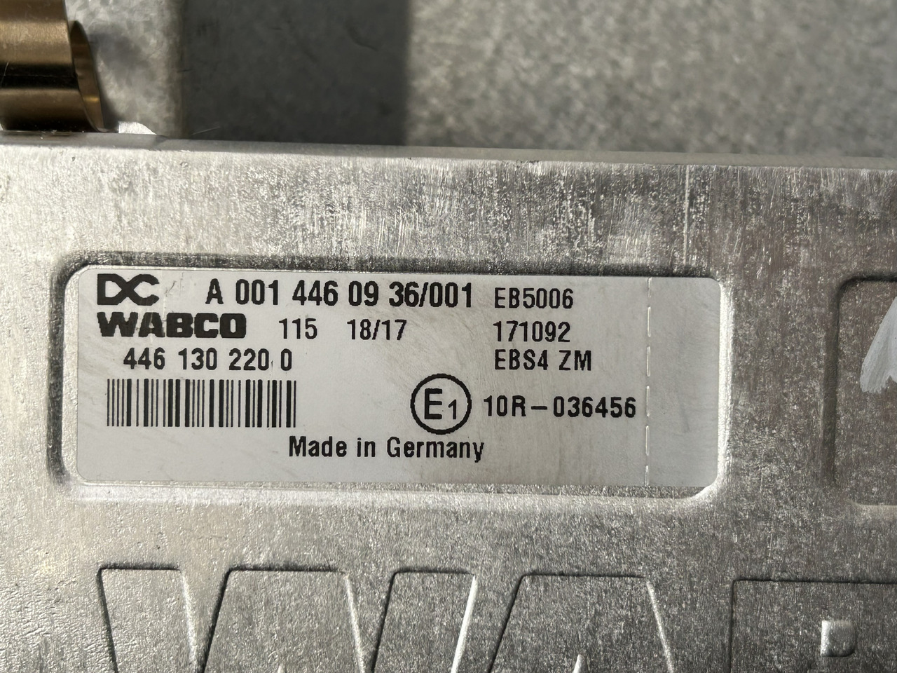 MERCEDES EBS CONTROLLER ACTROS MP4 - Блок за управление: снимка 2 MERCEDES EBS CONTROLLER ACTROS MP4 - Блок за управление: снимка 2