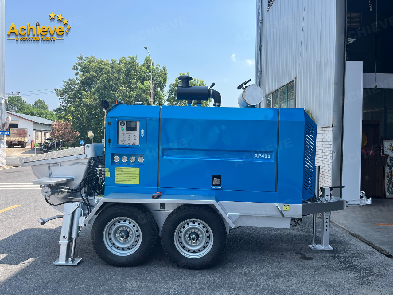 ACHIEVE ACHIEVE AP400 Concrete Trailer Pump For Australia/US EPA /CE Version 【ACHIEVE】100% BRAND NEW !!! - Стационарна бетон помпа: снимка 2 ACHIEVE ACHIEVE AP400 Concrete Trailer Pump For Australia/US EPA /CE Version 【ACHIEVE】100% BRAND NEW !!! - Стационарна бетон помпа: снимка 2