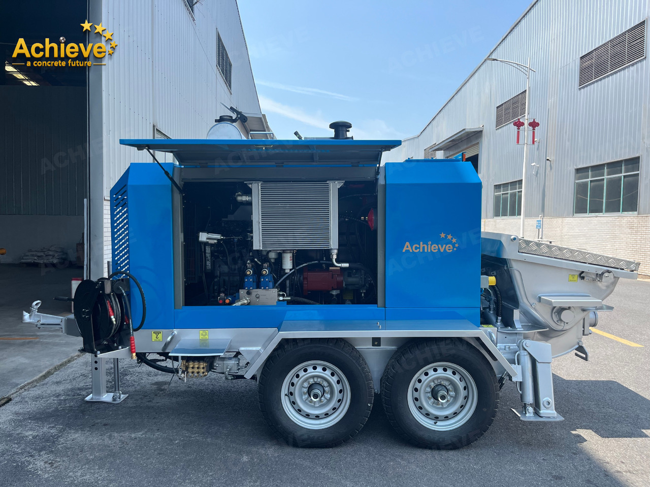 ACHIEVE ACHIEVE AP400 Concrete Trailer Pump For Australia/US EPA /CE Version 【ACHIEVE】100% BRAND NEW !!! - Стационарна бетон помпа: снимка 4 ACHIEVE ACHIEVE AP400 Concrete Trailer Pump For Australia/US EPA /CE Version 【ACHIEVE】100% BRAND NEW !!! - Стационарна бетон помпа: снимка 4