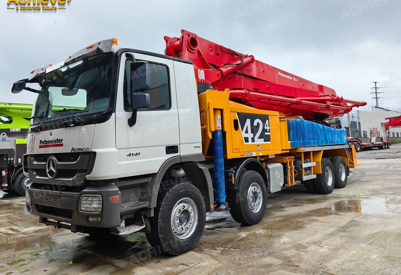 PUTZMEISTER Mercedes-Benz Actros 4141 concrete pumpM42-4R 170 m³【ACHIEVE】TOP CONDITION!!! - Бетон помпа: снимка 2 PUTZMEISTER Mercedes-Benz Actros 4141 concrete pumpM42-4R 170 m³【ACHIEVE】TOP CONDITION!!! - Бетон помпа: снимка 2
