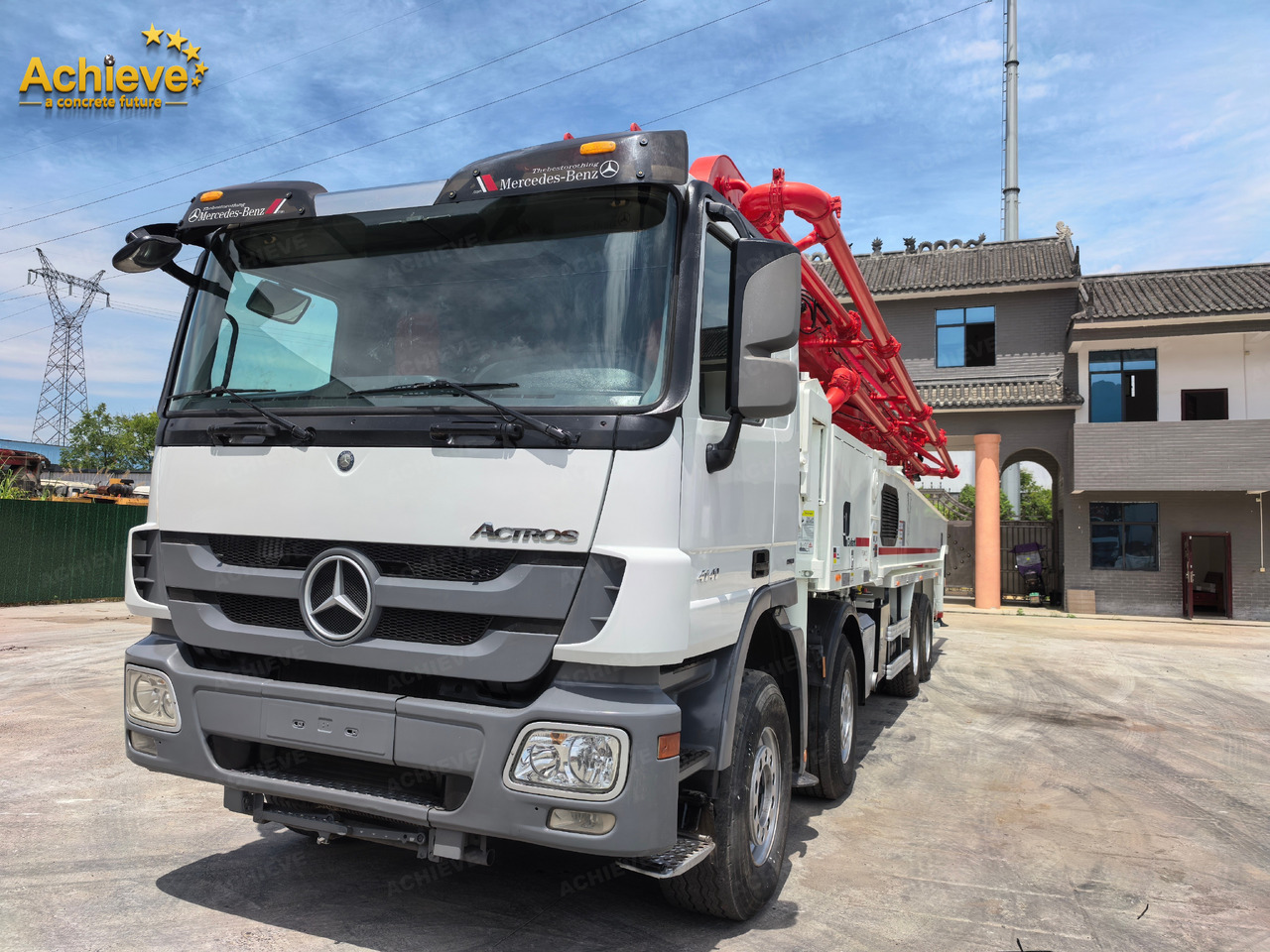 Putzmeister Putzmeister M56-4RZ Actros 4141Mercedes-Benz Concrete pump truck 【ACHIEVE】TOP CONDITION!!! - Бетон помпа: снимка 4 Putzmeister Putzmeister M56-4RZ Actros 4141Mercedes-Benz Concrete pump truck 【ACHIEVE】TOP CONDITION!!! - Бетон помпа: снимка 4