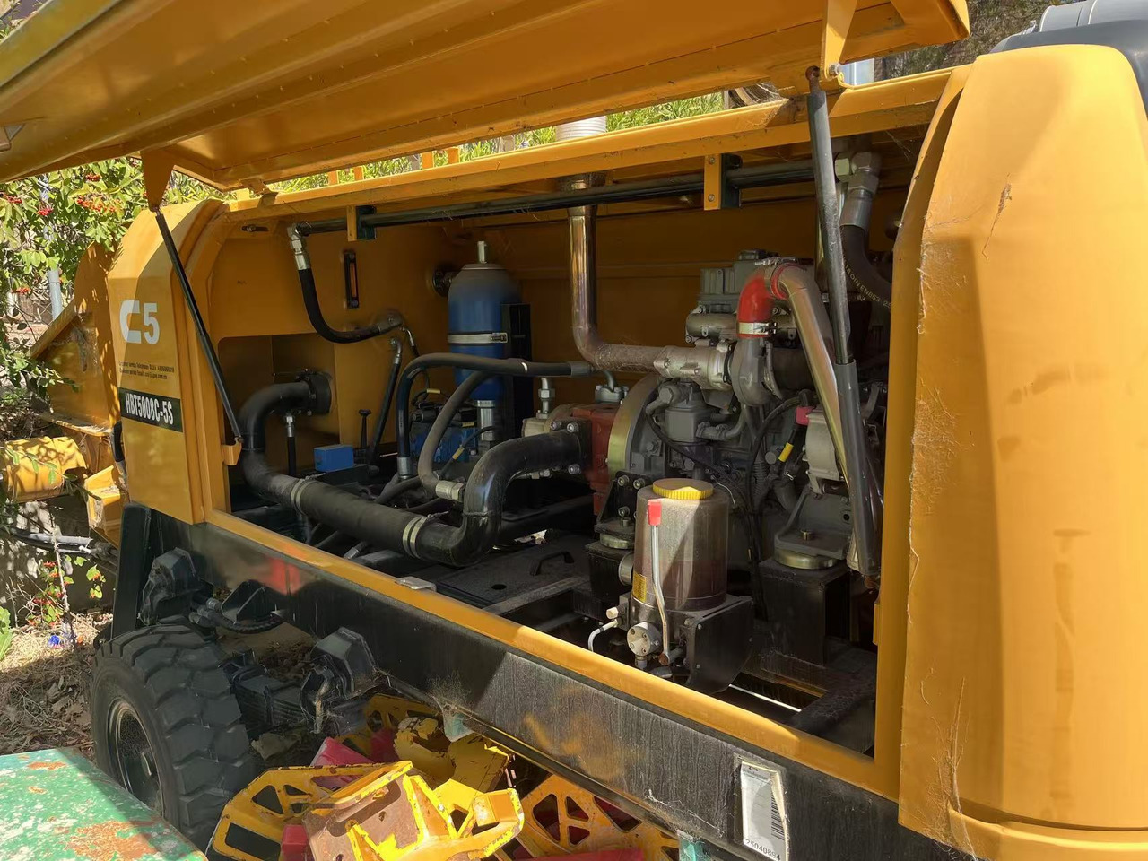 SANY 【ACHIEVE】TOP CONDITION!!! demo new low hours Sany Concrete Trailer Pump 2015 HBT6016C-5D - Стационарна бетон помпа: снимка 4 SANY 【ACHIEVE】TOP CONDITION!!! demo new low hours Sany Concrete Trailer Pump 2015 HBT6016C-5D - Стационарна бетон помпа: снимка 4