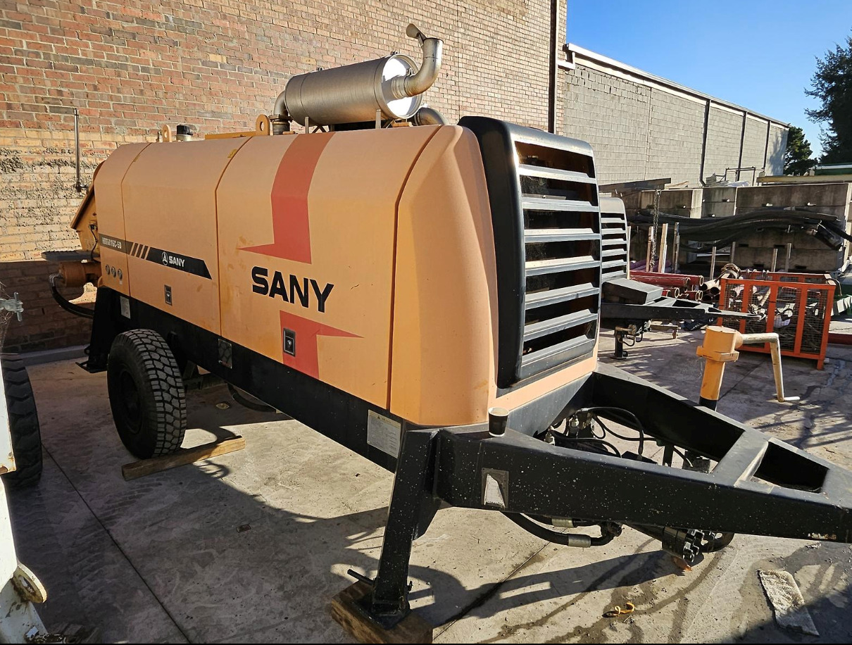 SANY SANY 【ACHIEVE】TOP CONDITION!!! demo new low hours Sany Concrete Trailer Pump 2017 HBT5008C-5S - Стационарна бетон помпа: снимка 1 SANY SANY 【ACHIEVE】TOP CONDITION!!! demo new low hours Sany Concrete Trailer Pump 2017 HBT5008C-5S - Стационарна бетон помпа: снимка 1