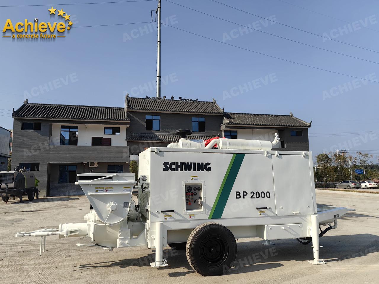 Schwing BP2000 5000kg 2008 Concrete Pump With Brand New High Quality 【ACHIEVE】 TOP CONDITION!!! - Стационарна бетон помпа: снимка 4 Schwing BP2000 5000kg 2008 Concrete Pump With Brand New High Quality 【ACHIEVE】 TOP CONDITION!!! - Стационарна бетон помпа: снимка 4