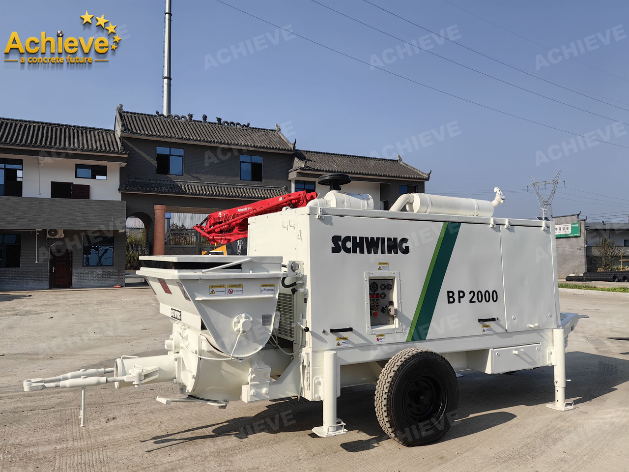 Schwing BP2000 5000kg 2008 Concrete Pump With Brand New High Quality 【ACHIEVE】 TOP CONDITION!!! - Стационарна бетон помпа: снимка 3 Schwing BP2000 5000kg 2008 Concrete Pump With Brand New High Quality 【ACHIEVE】 TOP CONDITION!!! - Стационарна бетон помпа: снимка 3