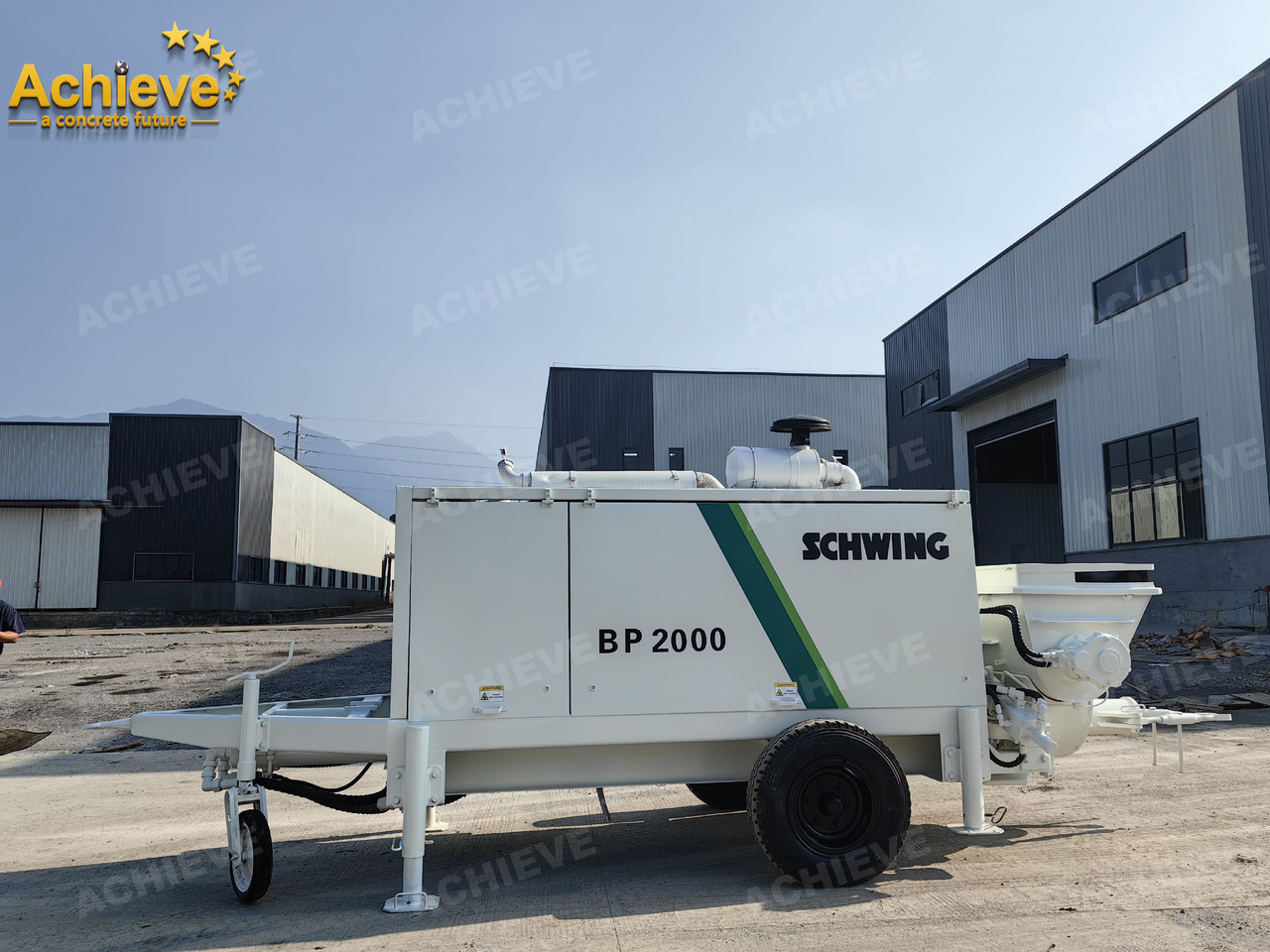 Schwing BP2000 5000kg 2008 Concrete Pump With Brand New High Quality 【ACHIEVE】 TOP CONDITION!!! - Стационарна бетон помпа: снимка 1 Schwing BP2000 5000kg 2008 Concrete Pump With Brand New High Quality 【ACHIEVE】 TOP CONDITION!!! - Стационарна бетон помпа: снимка 1