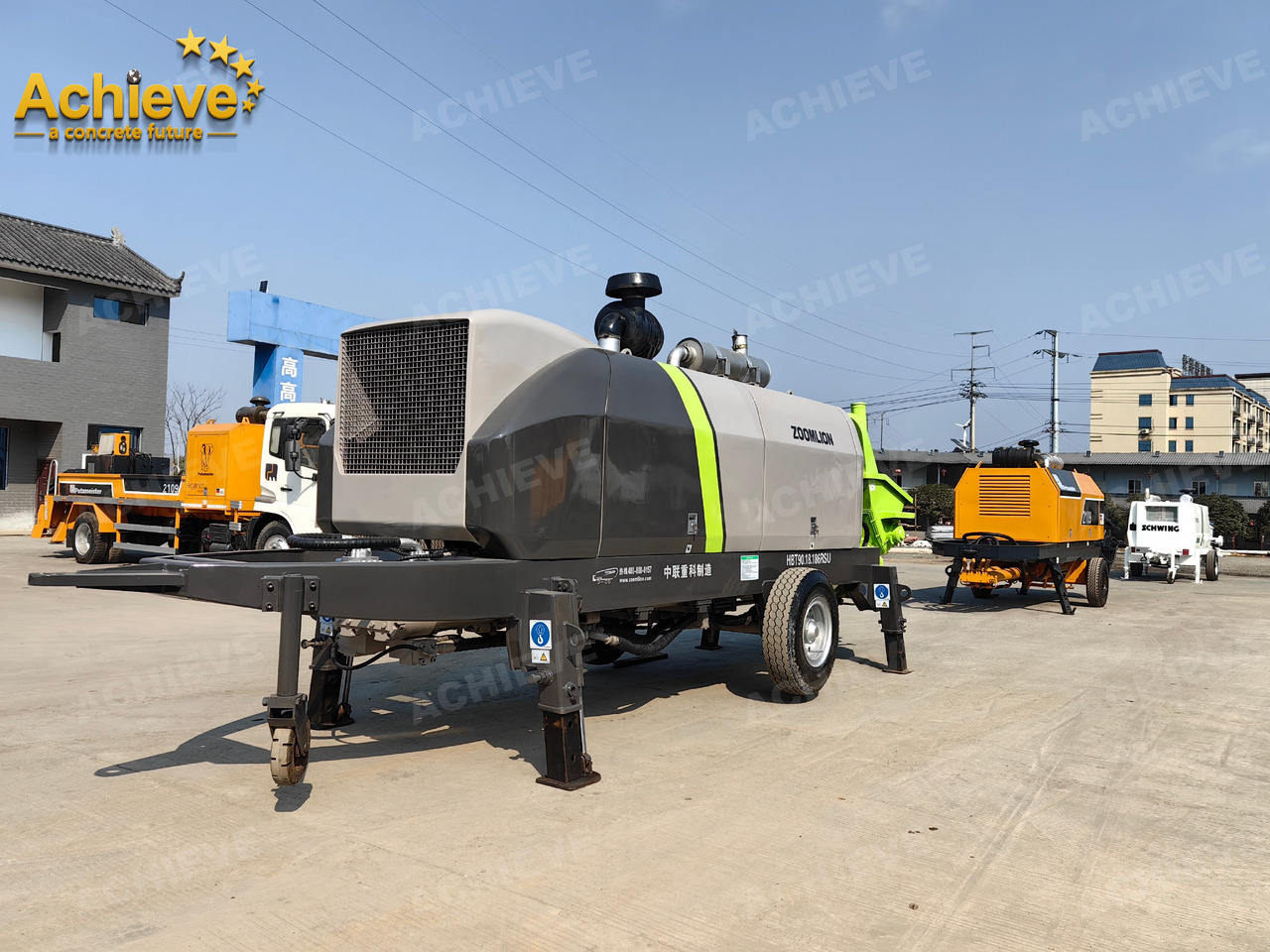 Zoomlion 2022 Zoomlion HBT 90.18.186RSU hydraulic Concrete Trailer Pump in China【ACHIEVE】TOP CONDITION!!! - Стационарна бетон помпа: снимка 3 Zoomlion 2022 Zoomlion HBT 90.18.186RSU hydraulic Concrete Trailer Pump in China【ACHIEVE】TOP CONDITION!!! - Стационарна бетон помпа: снимка 3