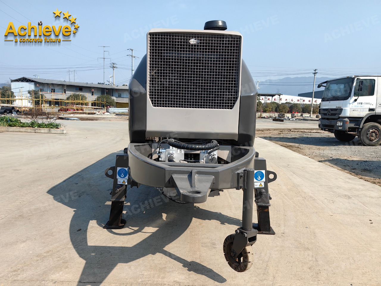 Стационарна бетон помпа Zoomlion 2022 Zoomlion HBT 90.18.186RSU hydraulic Concrete Trailer Pump in China【ACHIEVE】TOP CONDITION!!!: снимка 7