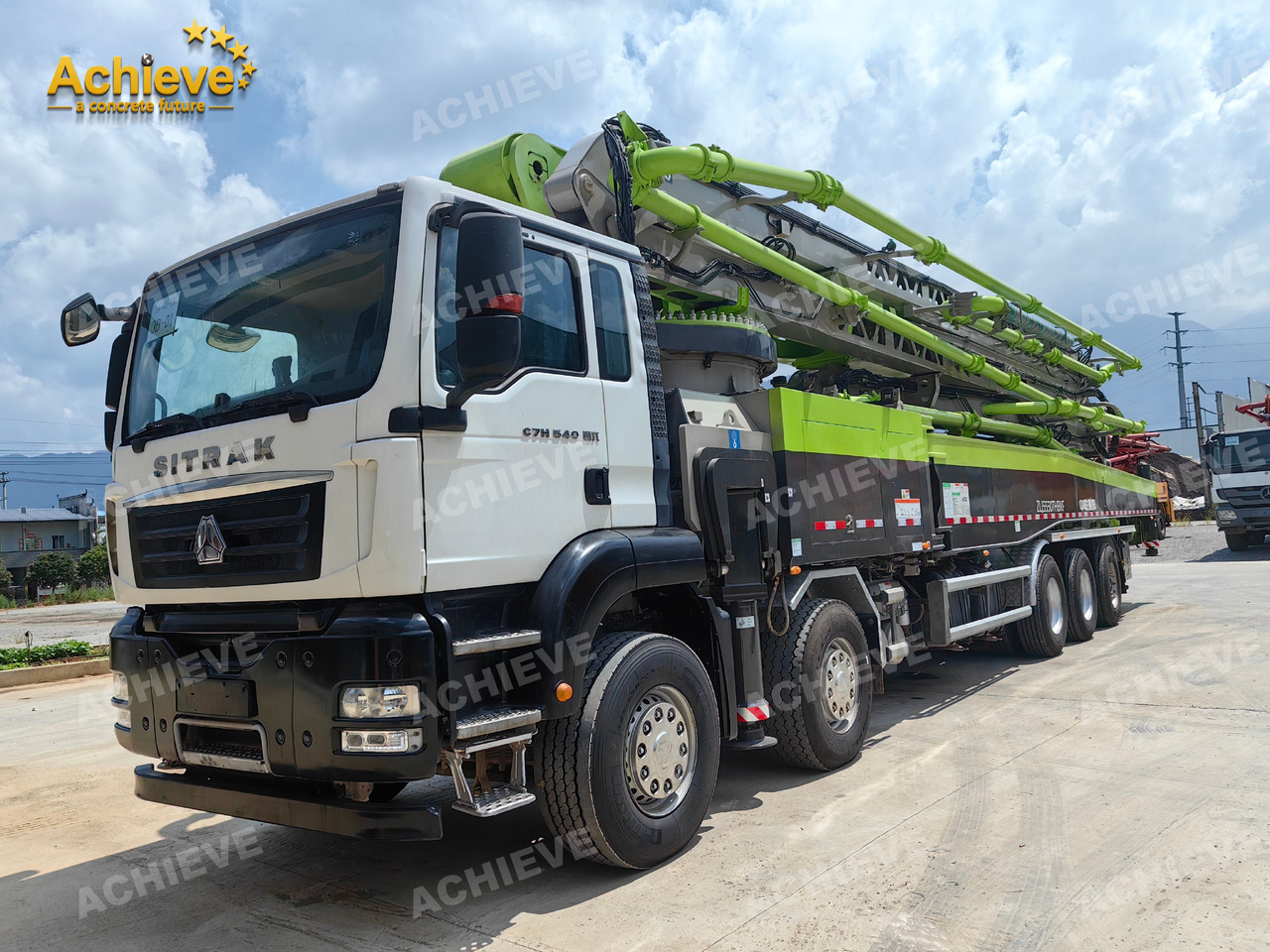 Zoomlion Zoomlion 70M 70X-6RZ Concrete pump truck ACTROS 4141 【ACHIEVE】TOP CONDITION!!! - Бетон помпа: снимка 2 Zoomlion Zoomlion 70M 70X-6RZ Concrete pump truck ACTROS 4141 【ACHIEVE】TOP CONDITION!!! - Бетон помпа: снимка 2