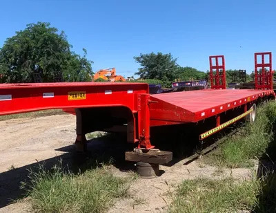 3axle 4axle 60ton 80ton 100ton Hydraulic Lowbed Loader Trucks Semi Trailer - Нискорамна площадка полуремарке: снимка 1 3axle 4axle 60ton 80ton 100ton Hydraulic Lowbed Loader Trucks Semi Trailer - Нискорамна площадка полуремарке: снимка 1