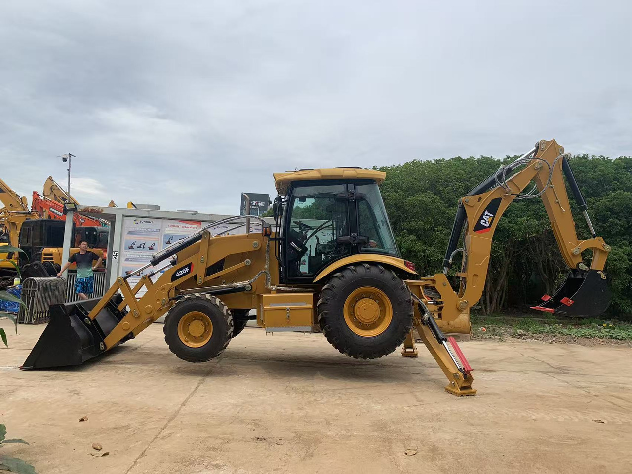 Caterpillar 4x4 Backhoe Loader CAT 420, 428 - Багер-товарач: снимка 5 Caterpillar 4x4 Backhoe Loader CAT 420, 428 - Багер-товарач: снимка 5