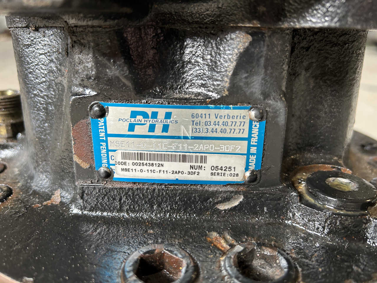 POCLAIN HYDRAULICS MSE11 - Редуктор на въртене за Багер: снимка 4 POCLAIN HYDRAULICS MSE11 - Редуктор на въртене за Багер: снимка 4