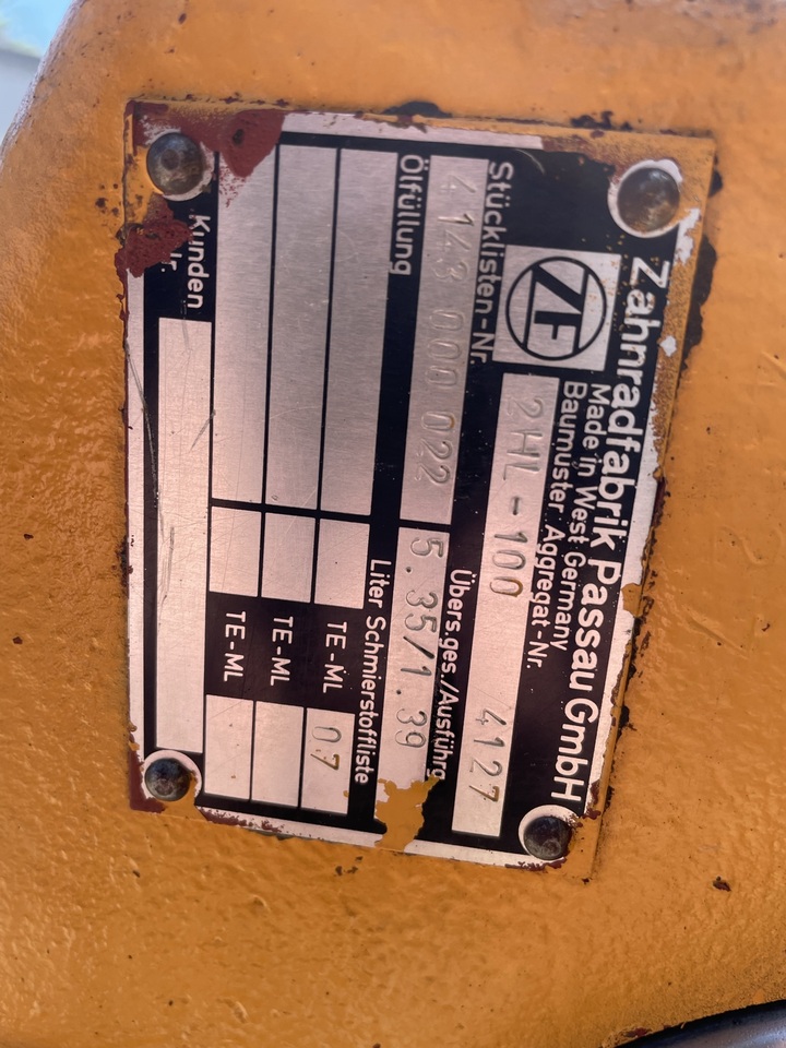 ZF 2HL-100 Z koparki LIEBHERR - Скоростна кутия: снимка 5 ZF 2HL-100 Z koparki LIEBHERR - Скоростна кутия: снимка 5